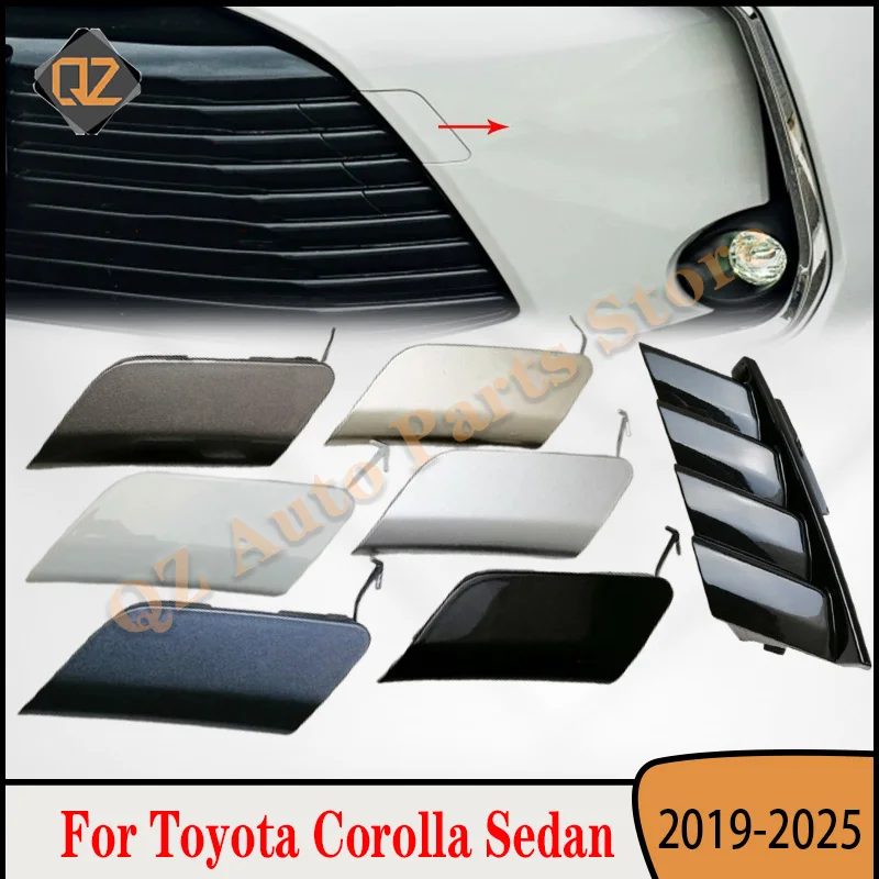 52128-02580 Front Bumper Tow Hook Cap Lower Grille Cover Hauling Eye Lid Trailer Shell For Toyota Corolla Sedan 2019-2025