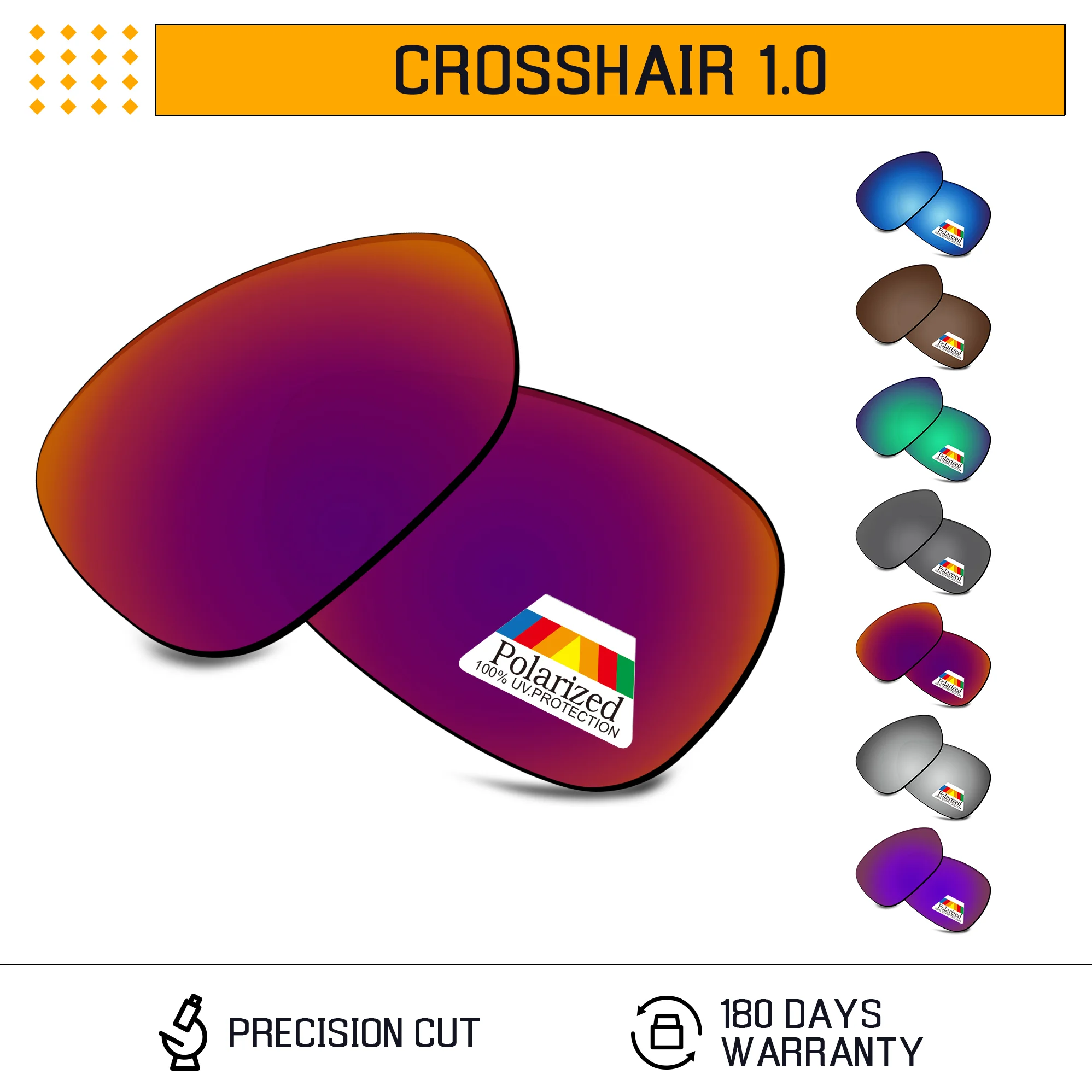 Rarayvix Polarized Replacement Lenses UV400 Protective for Oakley Crosshair 1.0 (2005) Sunglasses