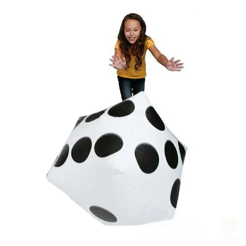 Funny Outdoor Inflatable Dice 28*28cm Pool Party Games Entertainment Dot Diagonal Giant Child Adults Game Play Cube Toy
