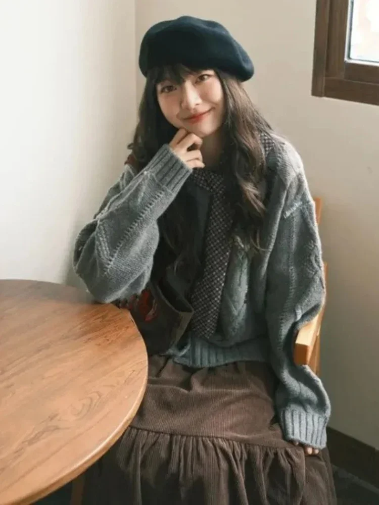 Autumn Heavy Streetwear Skirt For Women Y2k Vintage Double-layer Corduroy Cake Skirts Fashion Loose New Women's Clothing