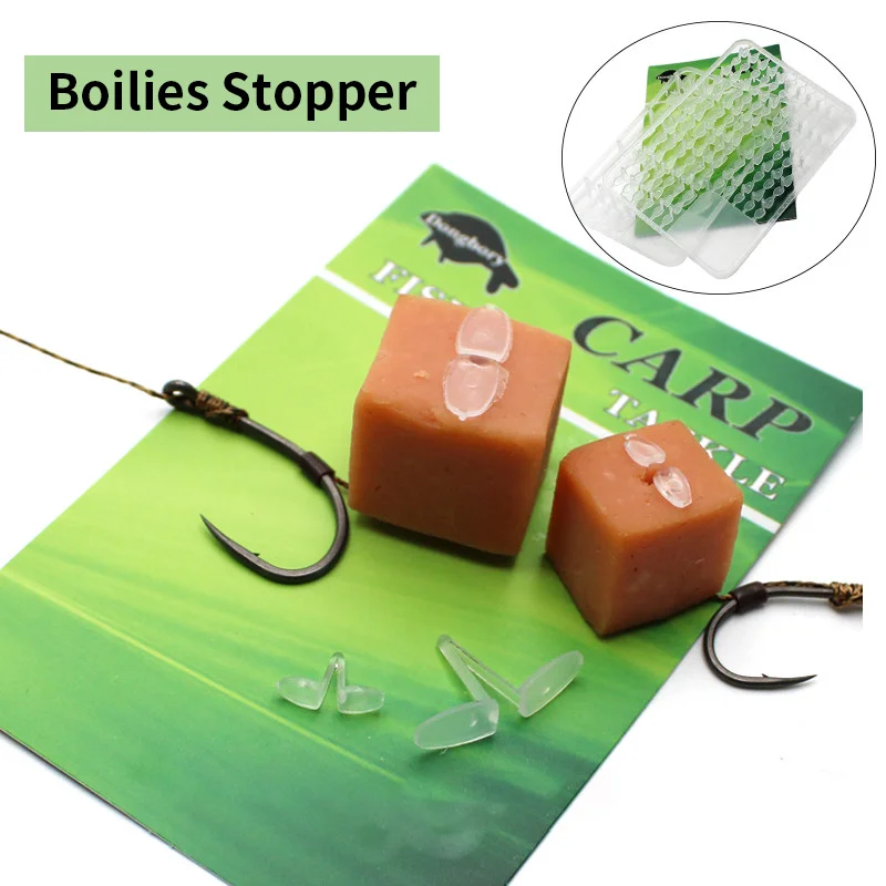 Karpfenangeln Köderzubehör Pop-Up Boilies Stopper Angelrigs Karpfenköder Stopper-Perlen für Hair Rigs Halter End-Tackle