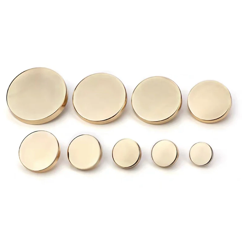 10pcs Golden Metal Shank Sewing Buttons for Craft Alloy Button Clothing DIY Women\'s Coat Jacket Shirt Accessories Scrapbooking