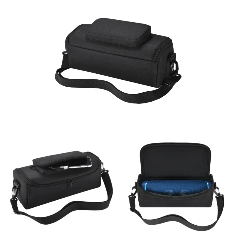 M2EC Portable Traveling Shells for SRS-XB43 Speaker Zipper Easy to Open Close Speaker Bag Shoulder Shells