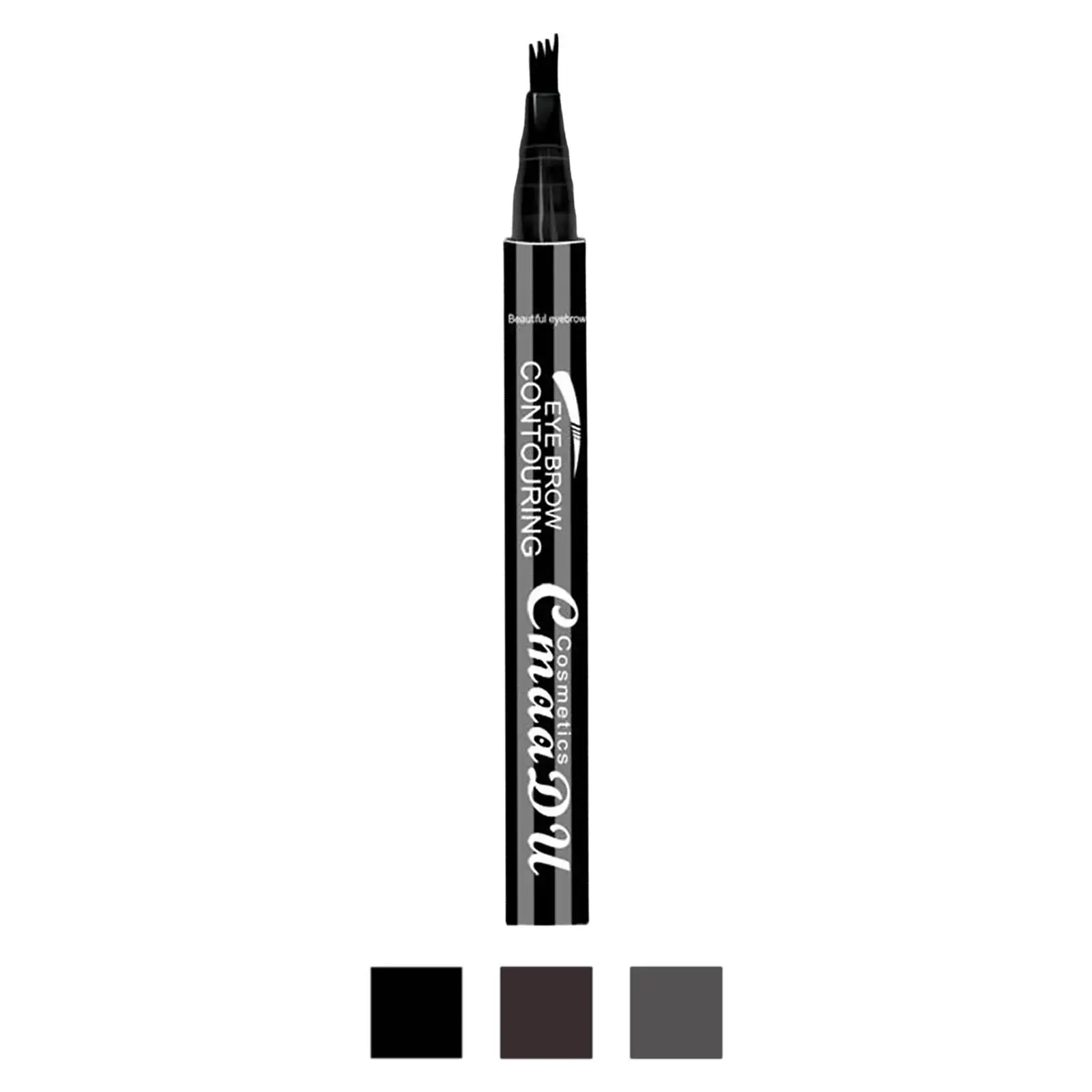 4-punts wenkbrauwpen Waterdichte applicator Vloeibaar wenkbrauwpotlood voor oogmake-up