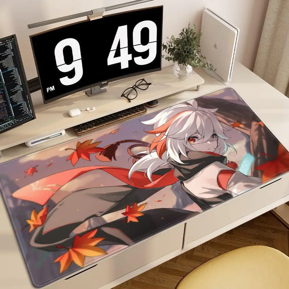 1pc Genshin Impact Mousepad Kazuha Mouse Pad Rubber Keyboard Padding Computer Pad PC Gaming Accessories Desk Mat