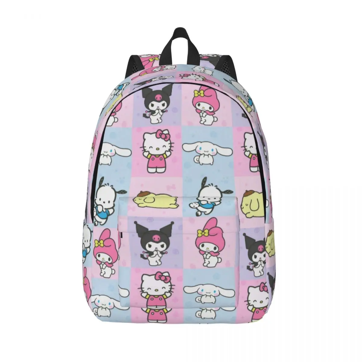 

Pochacco My Melody Kuromi Hello Kitty Backpack for Men Women Teenage High School Work Daypack Cartoon Laptop Computer Canvas Bag