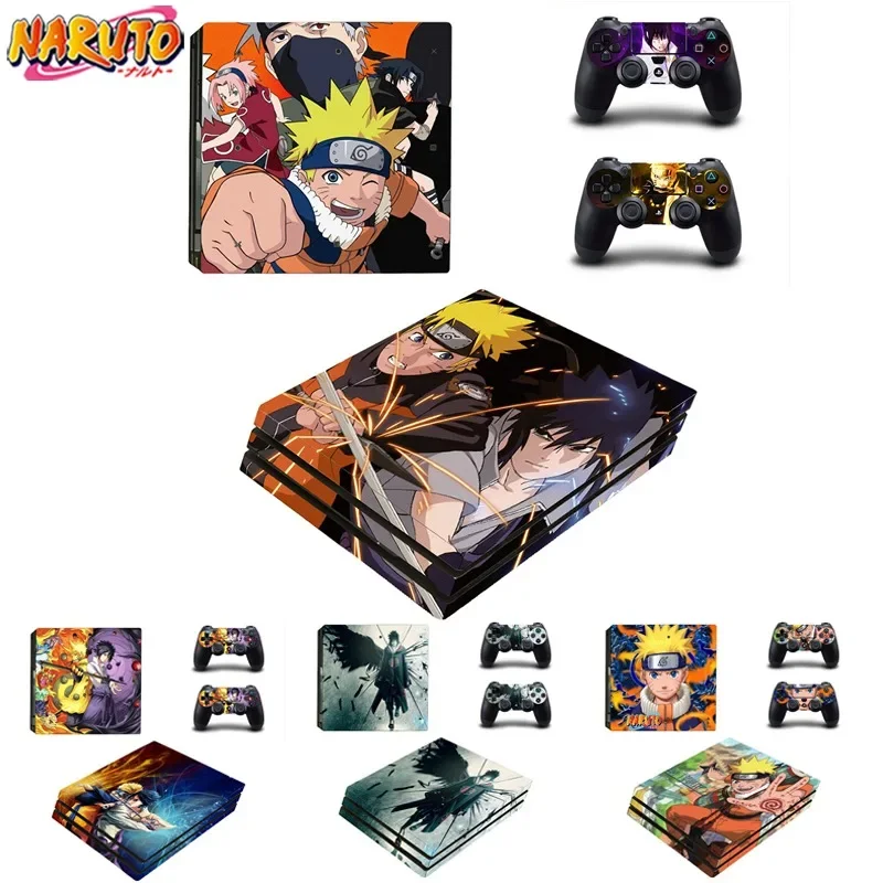 Naruto PS4 Pro Skin Sticker Cover for PlayStation 4 Pro Console & Controller Itachi Decal Protective Film Boruto Sticker Gifts