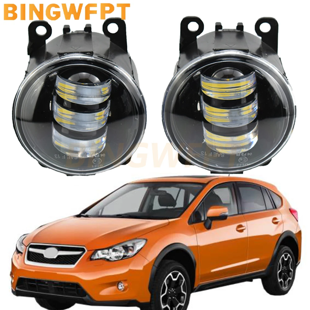 

For Subaru XV 2013 2014 2015 2016 Superior Quality Fog Lamp DRL 12V H11 Fog Light LED Front Fog Lamps Daytime running fog lights