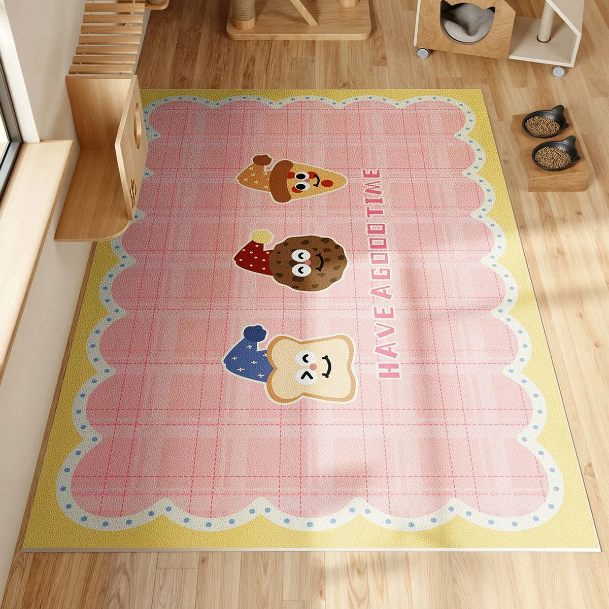 Pet Carpet Waterproof Urine-proof PVC Leather Mat Large Area Rug Cat Dog Enclosure Rugs Wipeable Washable Easy Clean Floor Mats
