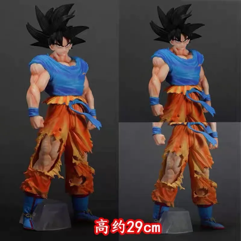 Dragon Ball Figures Anime Peripheral Sun Wukong Ultimate Intent ROS Nero PVC 29CM Son Goku Super Black Hair Model Birthday Gifts