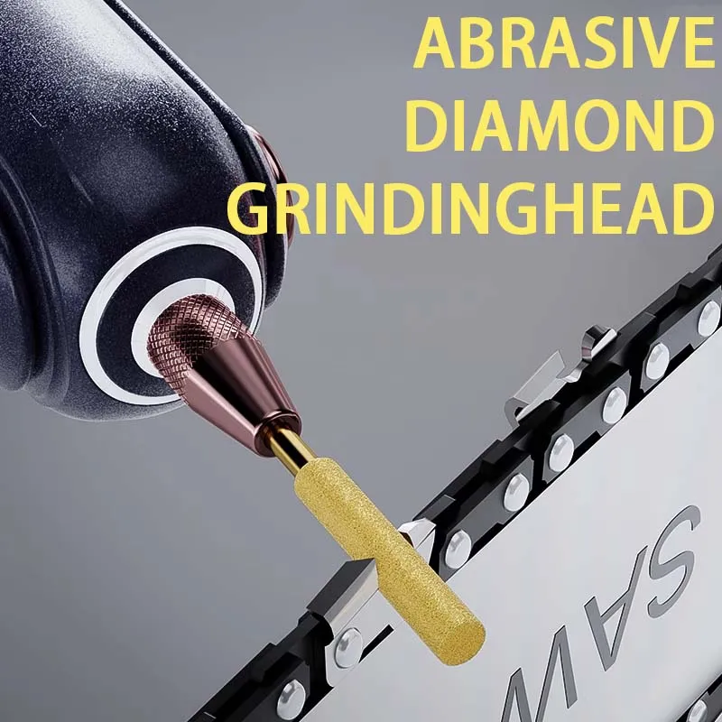

Chainsaw chain grinding head, diamond diamond grinding head, handheld chainsaw, logging saw, chain grinder, electric file head