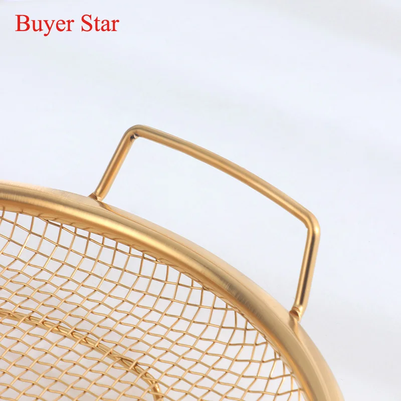 1/2Pcs Stainless Steel Oil Filter Food Basket Colander French Fries Skimmer With Handle Cooking Tool Noodle Drainer Kitchen