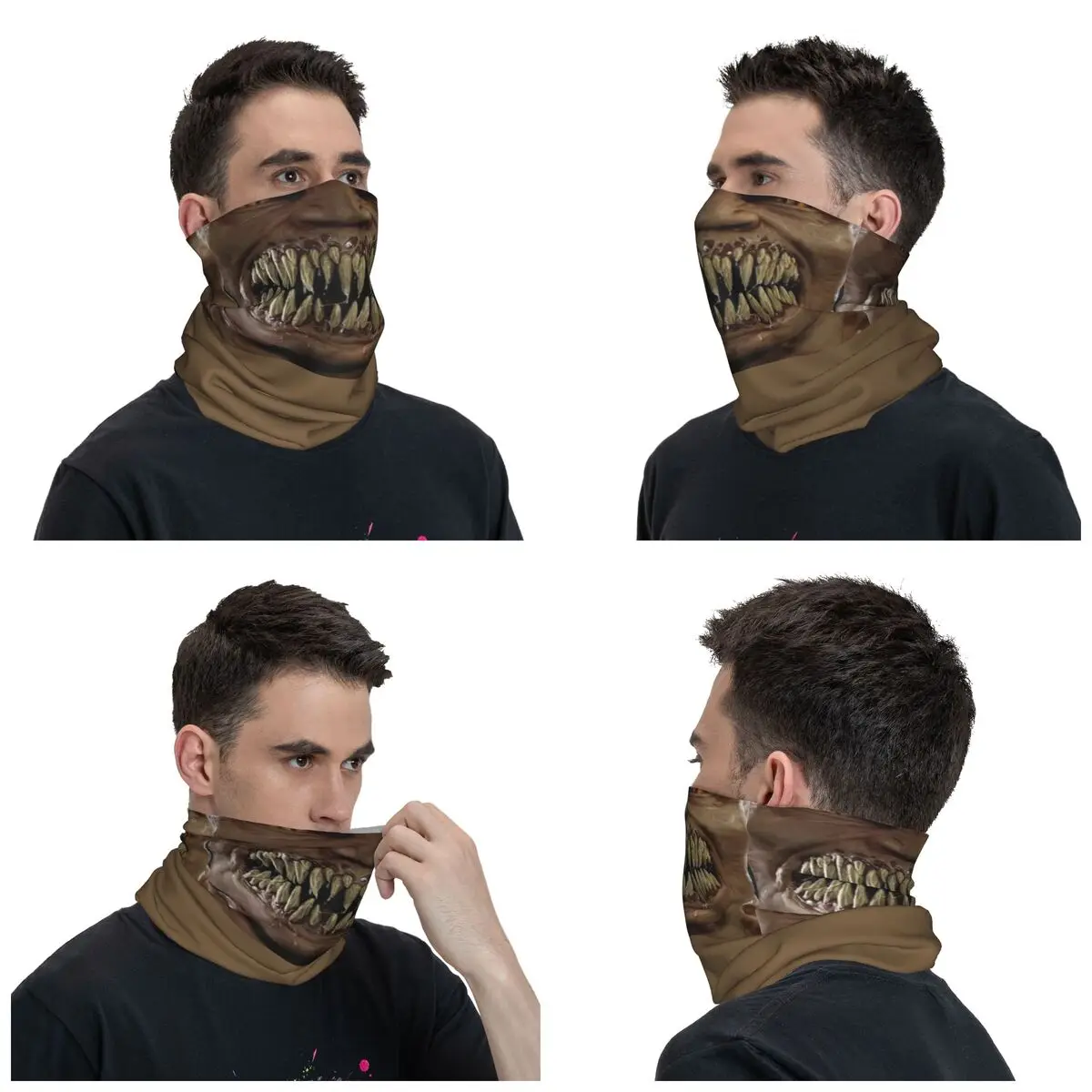 Mortal Kombat Baraka Winter Hoofdband Nek Warmer Mannen Vrouwen Ski Cycling Tube Sjaal Mk Vechtspel Gezicht Bandana Gaiter