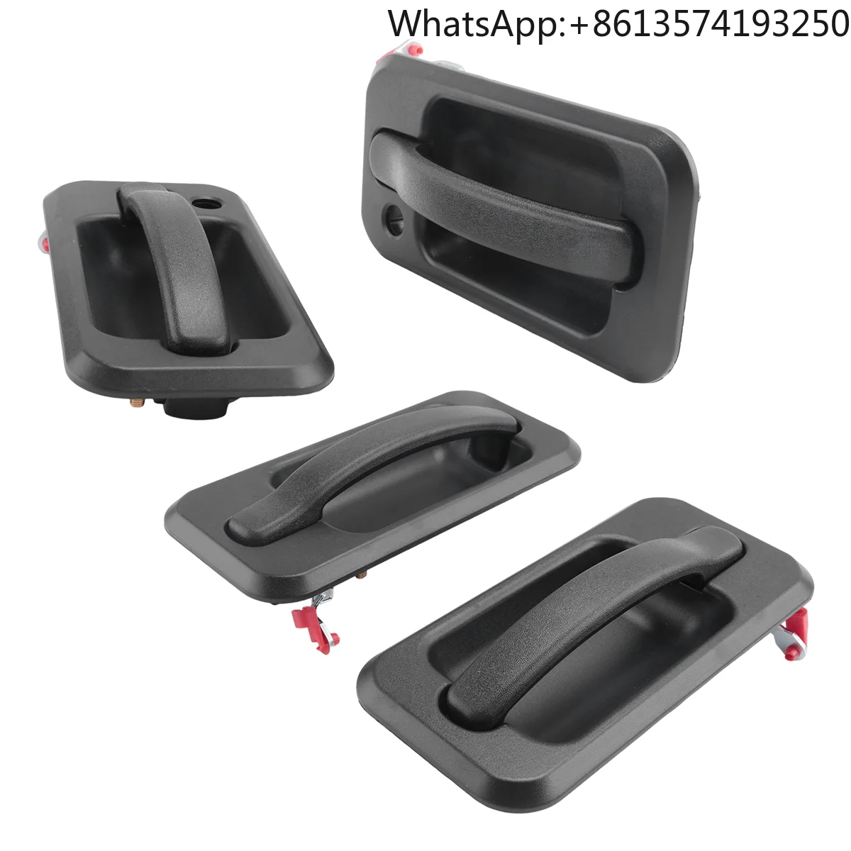 

N29R_4Pcs Exterior Outside Door Handle Set for 2003-2009 Hummer H2 Black