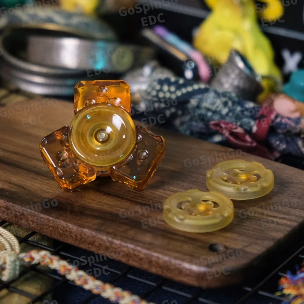 OS EDC CHEESE Mini Fidget Spinner Fidget-Spielzeug für Erwachsene Büro-Schreibtisch-Zubehör Angstlösende Spielzeuge Angstlinderungs-Gadgets