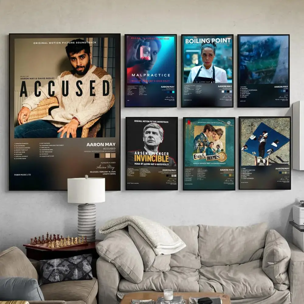 Singer A-Aaron May Poster Wall Art Poster Print Decorative Picture for Living Room Bedroom Home Decor