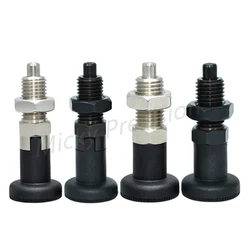 Index Plunger Stainless steel 304 Pull Ring and Lock Nut Screw Index plungers with Ring and Lock Pin M10 M12 M16 M20