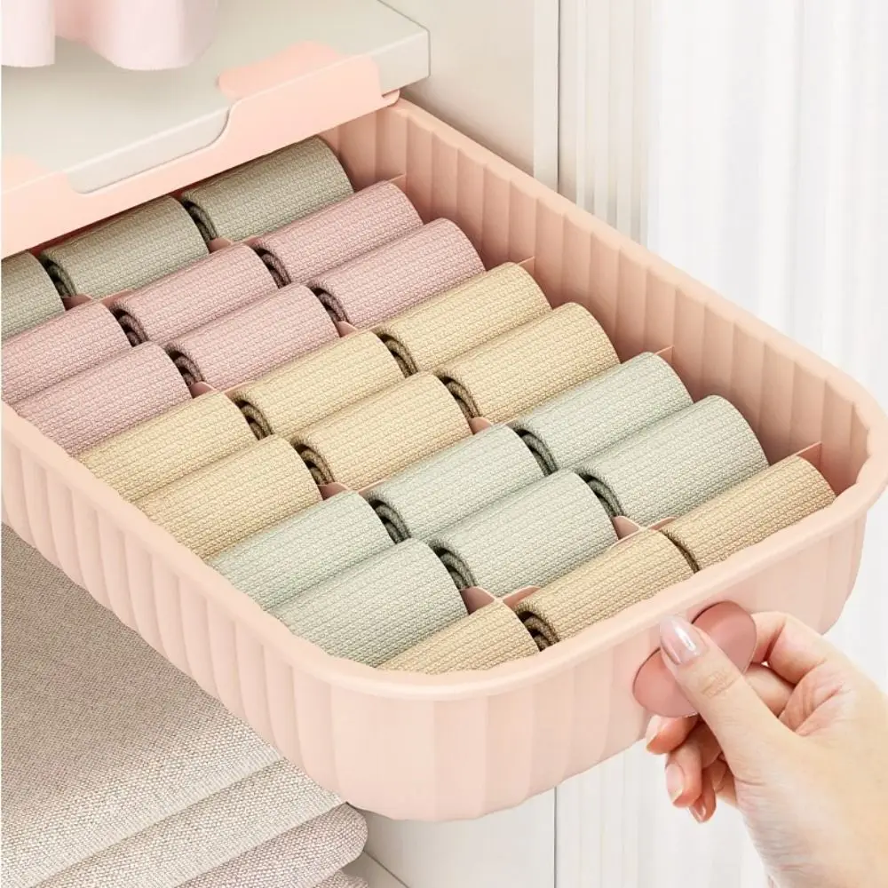 

10/15 Grids Cabinet Storage Drawer HousehDust-proof Multifunction Underwear Organizer Drawer Large Capacity Space-saving