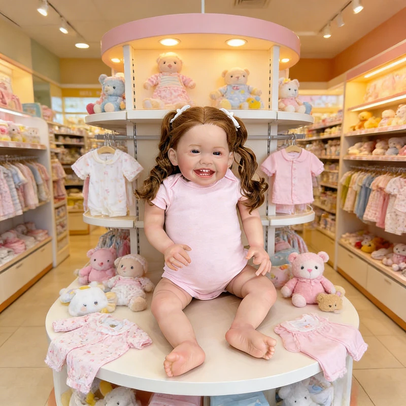 

Кукла Мила 60 см, имитация милой девочки, с хлопковым телом и вьющимися волосами на прядках