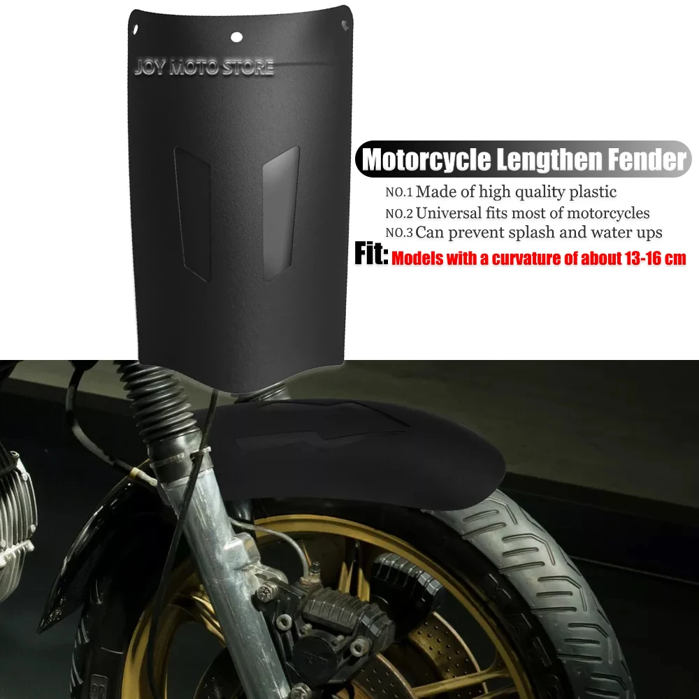 

Motorcycle Extender Lengthen Front Fender Rear and Front Wheel Extension Fender Splash Mudguard Guard Motorcycle Accessories