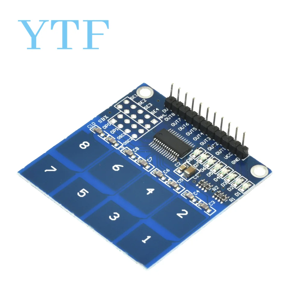 TTP226 8 Channel Digital Capacitive Switch Touch Sensor Module For Arduino