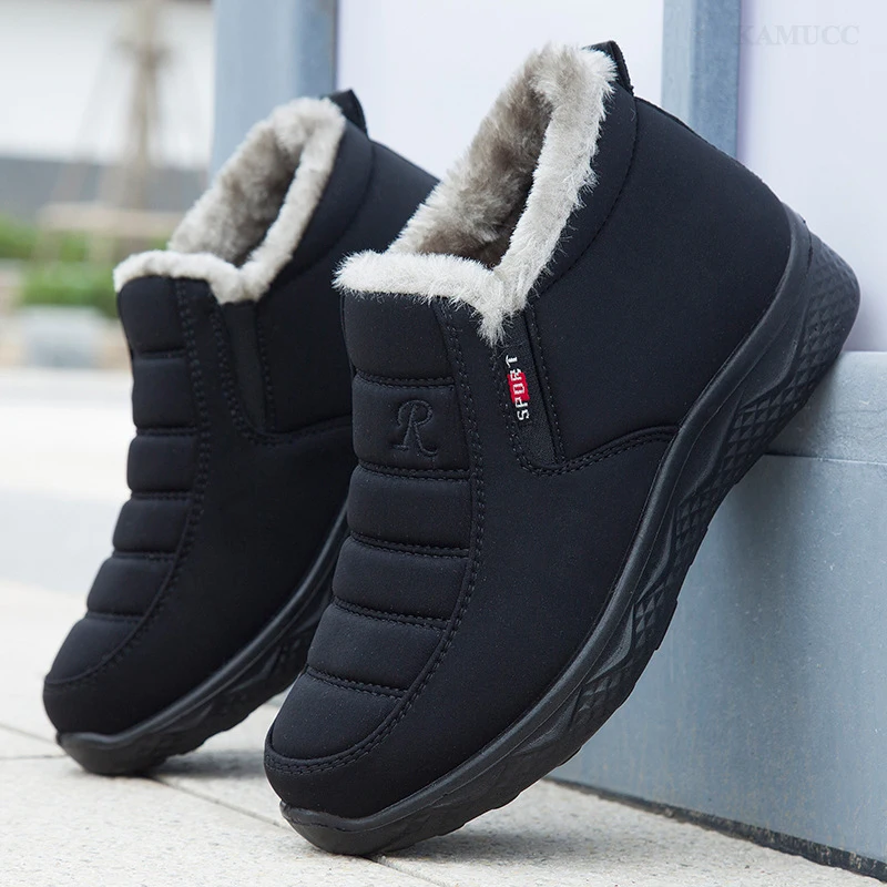 Women Winter Boots Warm Men Snow Boots Women Non-slip Waterproof Ladies Shoes Short Plush Female Ankle Boots Casual Comfortable