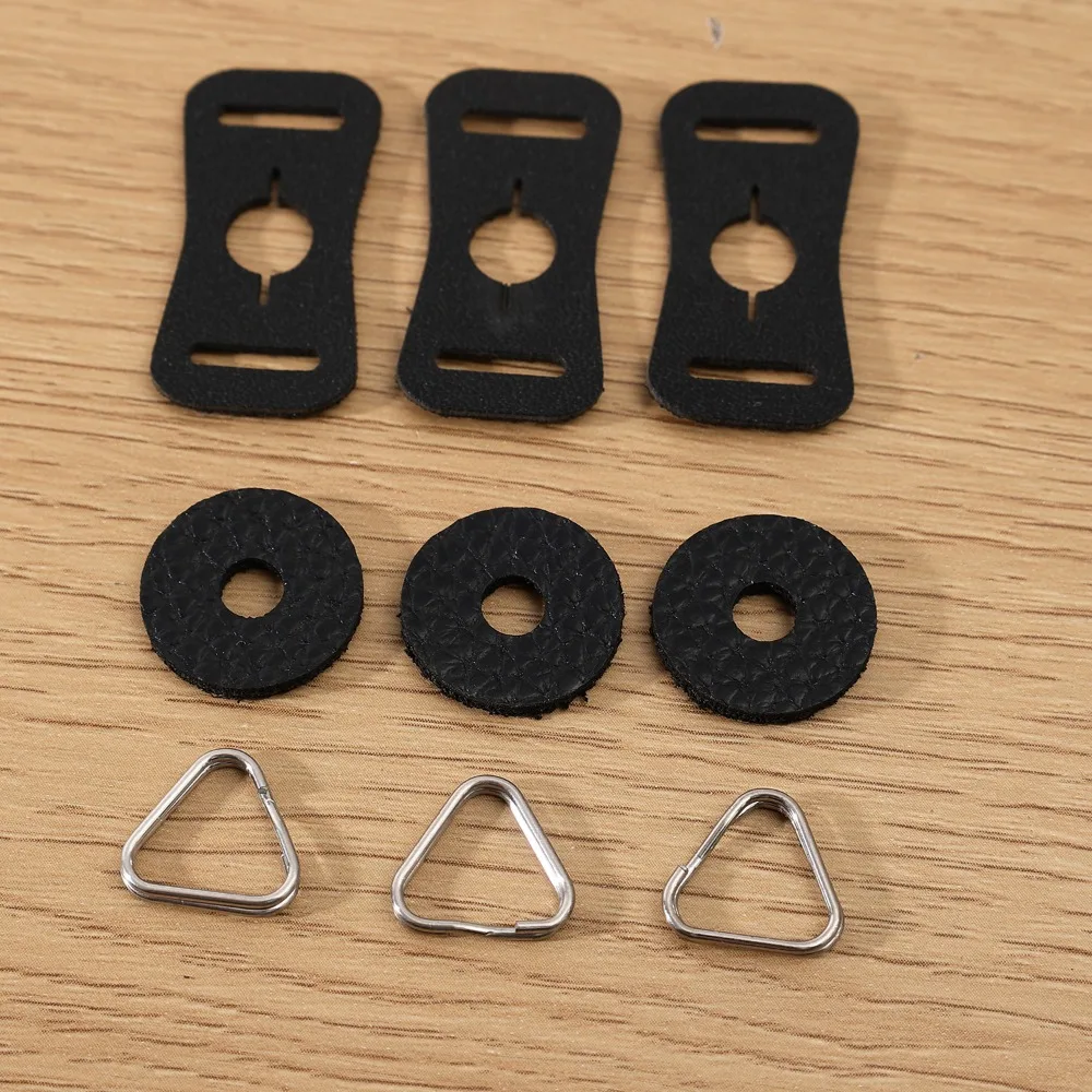 1-5Pairs Leather Protector Cover Camera Strap with Triangle Split Ring Hook for Fujifilm for Canon Nikon for Pentax DSLR Camer