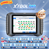XTOOL D8S Automotive Diagnostic Tools Key Programming ECU Coding 38+ Resets With CANFD DoIP Toplogy Map OBD2 Scanner PK XTOOL D8