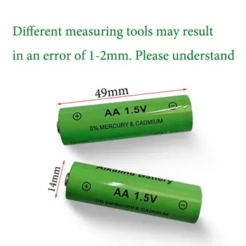 סוללה אלקלית נטענת AA 1.5V 3000mAh/1.5V פנס צעצועים שעון נגן MP3 החלפת סוללה 8 best sales mhr - №1