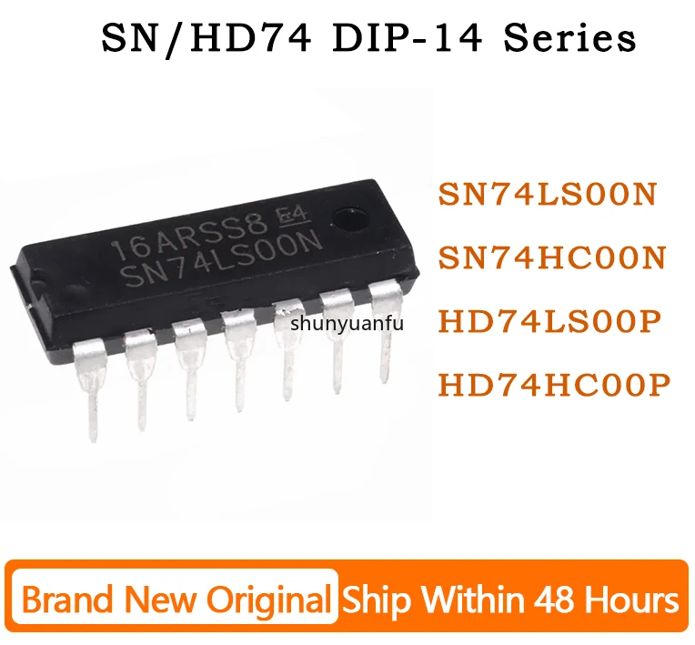 SN74LS00N SN74HC00N HD74LS00P HD74HC00P DIP14 Brand New Original Chip IC