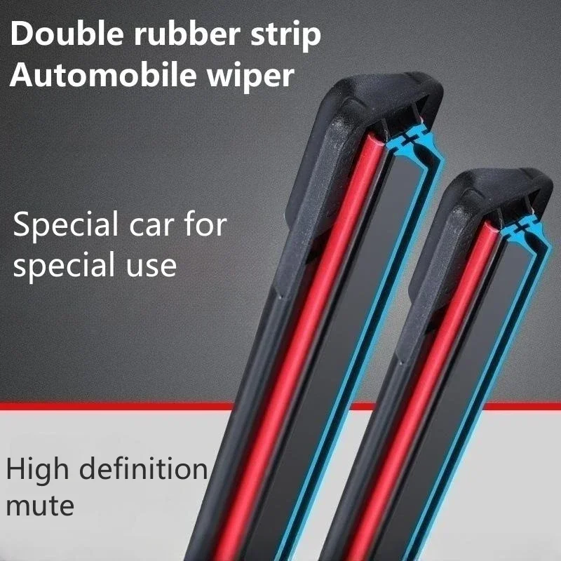 16-20\'\' Car Windshield Wiper Blades Universal Soft Double Layer Rubber Frameless Bracketless Brushes Accessories Windscreen