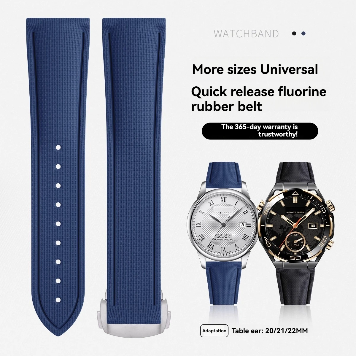 

Для Seiko Seagull King Longines West Rail Hamilton International быстросъемный нейлоновый ремешок из фторкаучука с узором