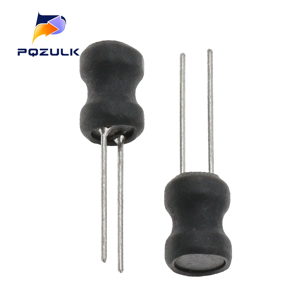 10PCS DIP Power Inductor 6*8mm 2.2UH 4.7UH 10uH 22uH 100uH 150uh 220uH 330uH 470uH 1MH 2.2MH 4.7MH 10MH Inductance 6X8mm 2 Pins