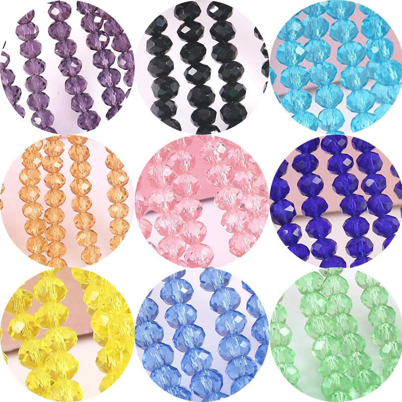 200pcs 2 3 4 6 mm Crystal Glass Seed Beads Lot for Bracelet Colorful Loose Spacer Beads Necklace Diy Jewelry Making Findings