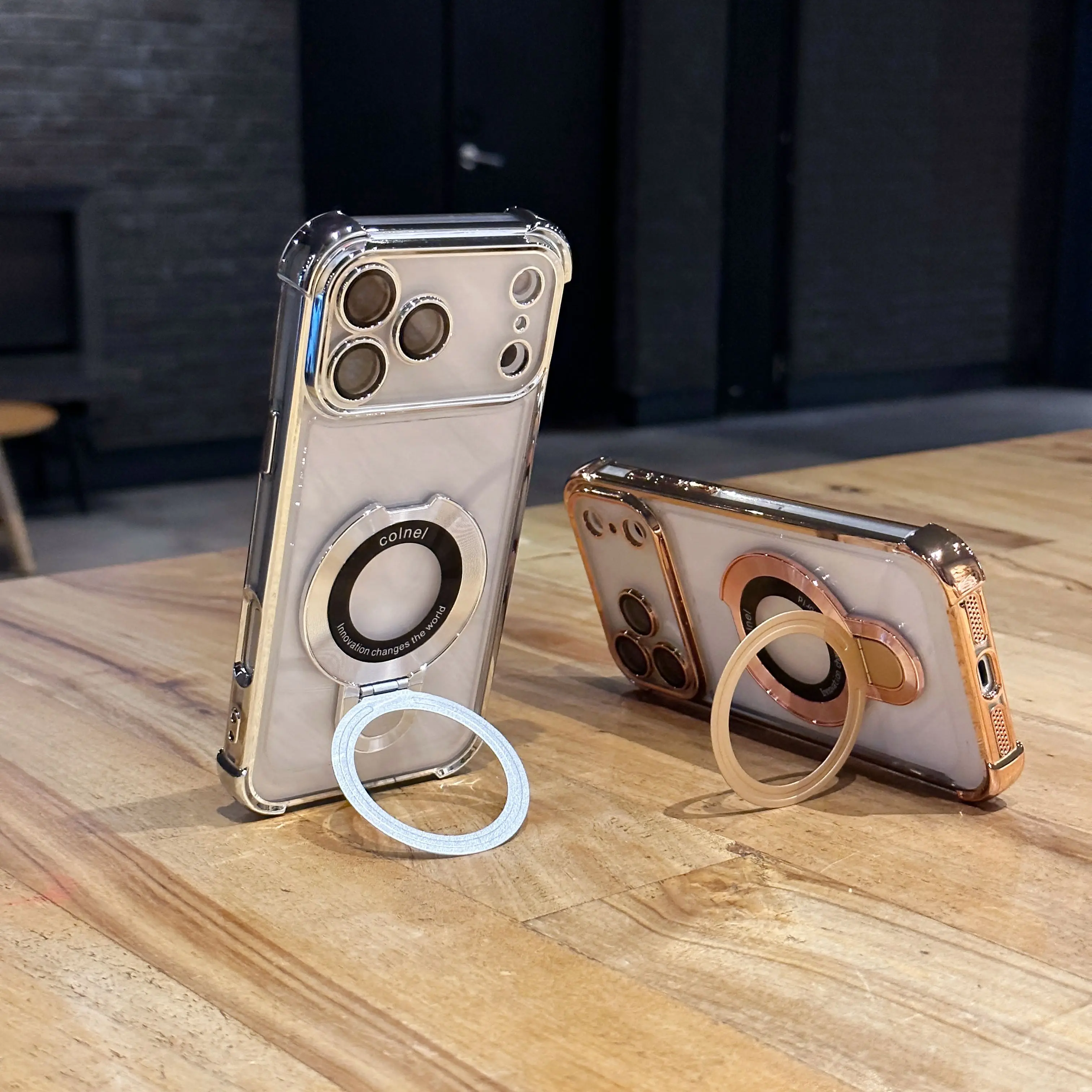 Odporne na wstrząsy etui z powłoką magnetyczną do iPhone'a 17 Air 17 16 15 14 13 12 Pro Max Plus iPhone XS XR XS MAX z uchwytem