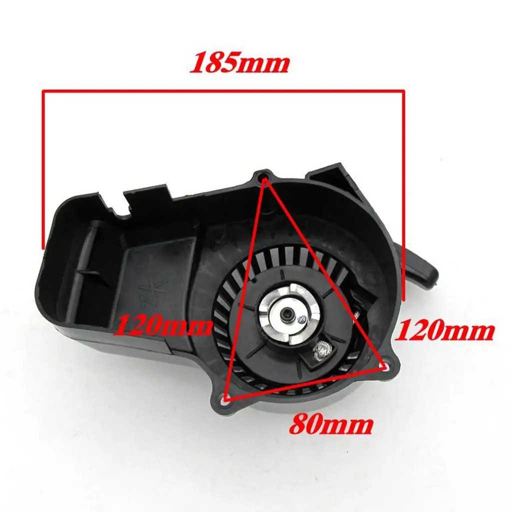 Pull Start Starter for 47cc 49cc Mini Pocket Rocket Dirt Bike ATV Bike Black Car Accessories