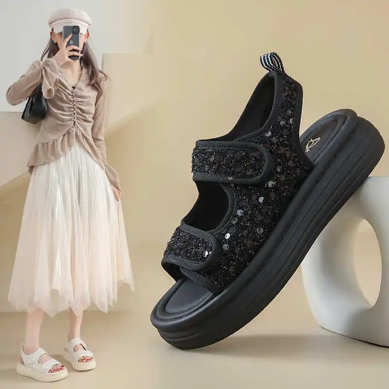 

Sumer Anti-slip Womens Bedroom Slipper Low Heel Sandal Shoes Baskets Sport Sneakers Tenid Vzuttya Famous Cheap Class Tenks