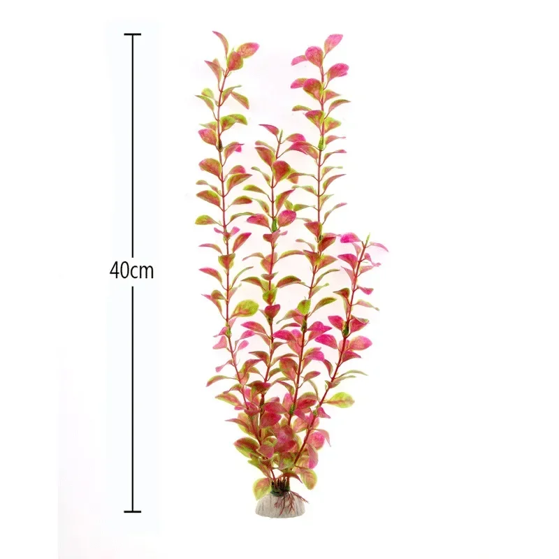 40cm Aquarium Artificial Plastic Plants Decor Aquarium Landscape 1pc Artificial Fish Tank Decorations