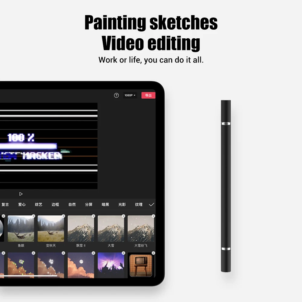 Universal 2 in 1 Stylus Pen Drawing Tablet Capacitive Screen Caneta Touch Pen for iOS Android iPad Smart Pencil Accessories