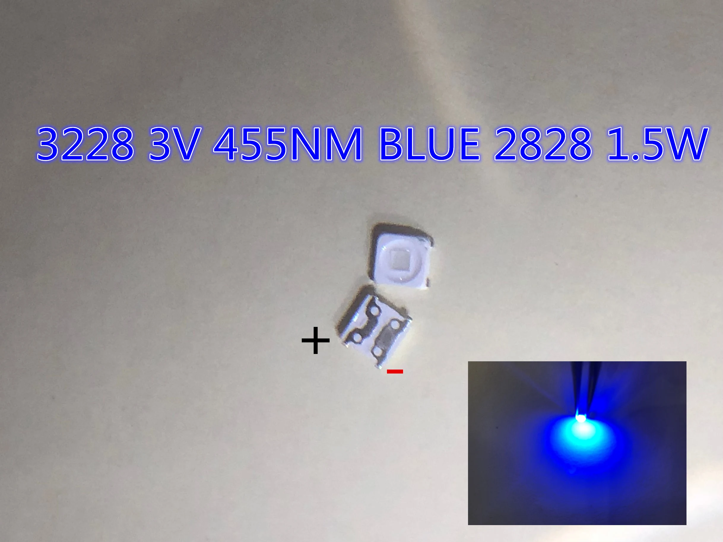 100PCS/Lot SMD LED 3228 3V BLUE 2828 1.5W High Power For SAMSUNG TV Backlight