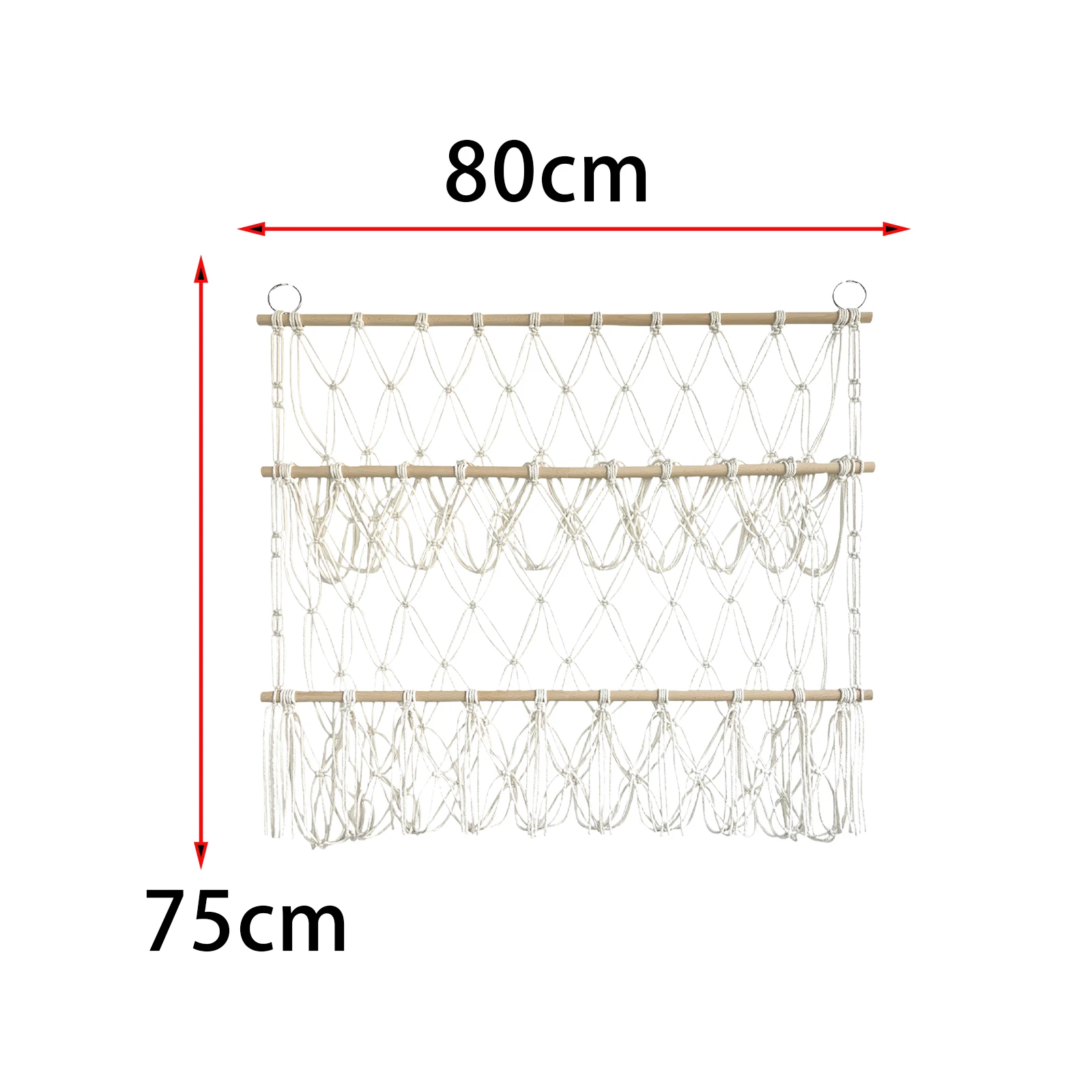 Lot De 2 Filets De Rangement Suspendus Pour Peluches – Hamac Bébé Coton Doux Beige, Rangement Lit Enfant