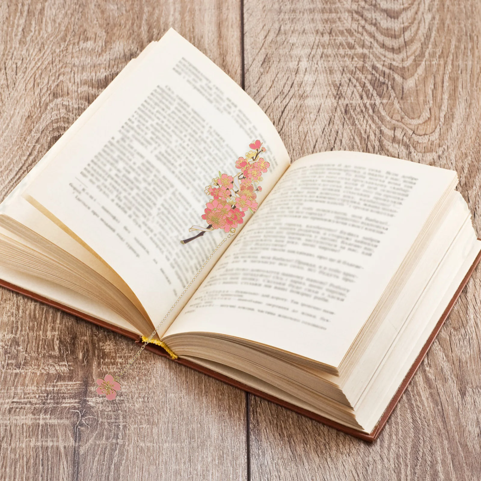 

Stainless Steel Flower Bookmark Natural Metal Book Markers Vintage Pendant Page Marker For Teachers Students Decorative Gift