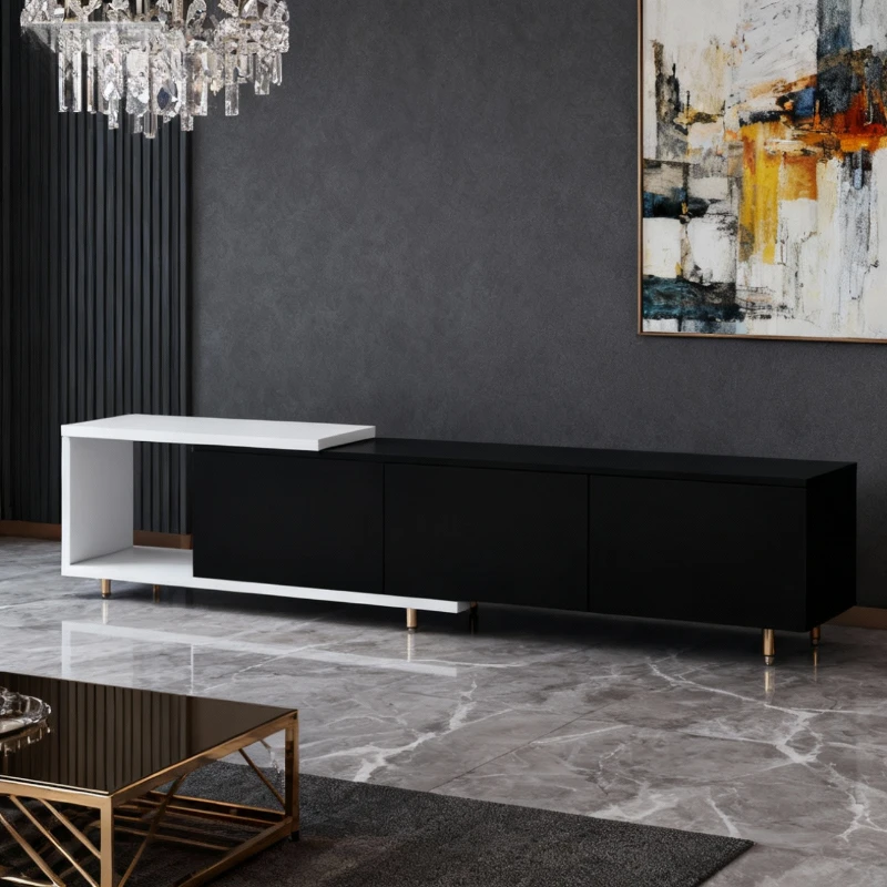 زاوية تلفزيون خزانة الأثاث ميسا دي حامل تلفاز أثاث ياباني بني لأثاث الغرفة طاولة تلفزيون الصدر المباشر