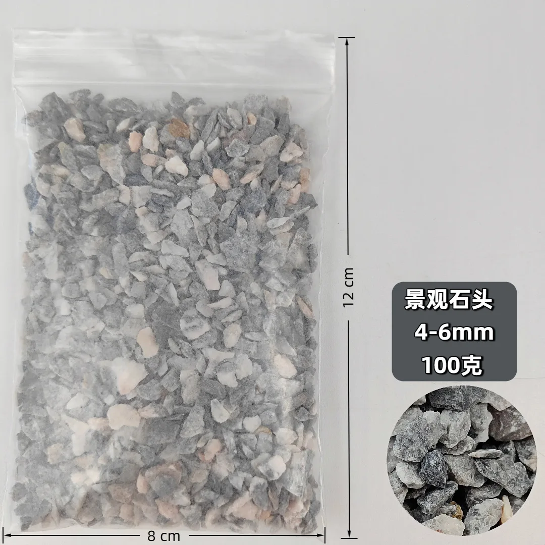 100 g Landschaftssteine, 0,5–6 mm, Mini-Steine, Bausätze, DIY-Zubehör für Modelleisenbahnszenen, handgefertigte Sandtisch-Diorama-Accessoires – Detail 6