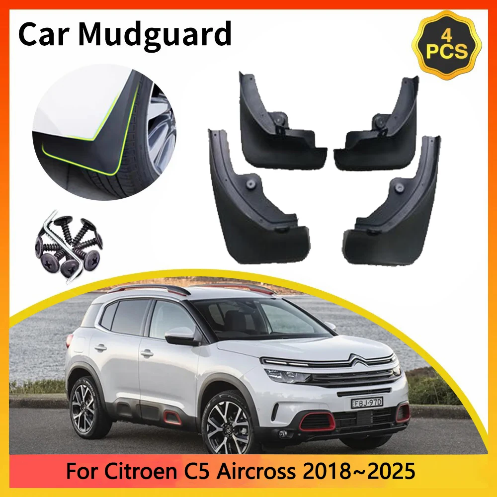 

Для Citroen C5 Aircross 2018 ~ 2025 2019 2020 2021 2022 2023 2024 автомобильные брызговики брызговики брызговики брызговики Fender