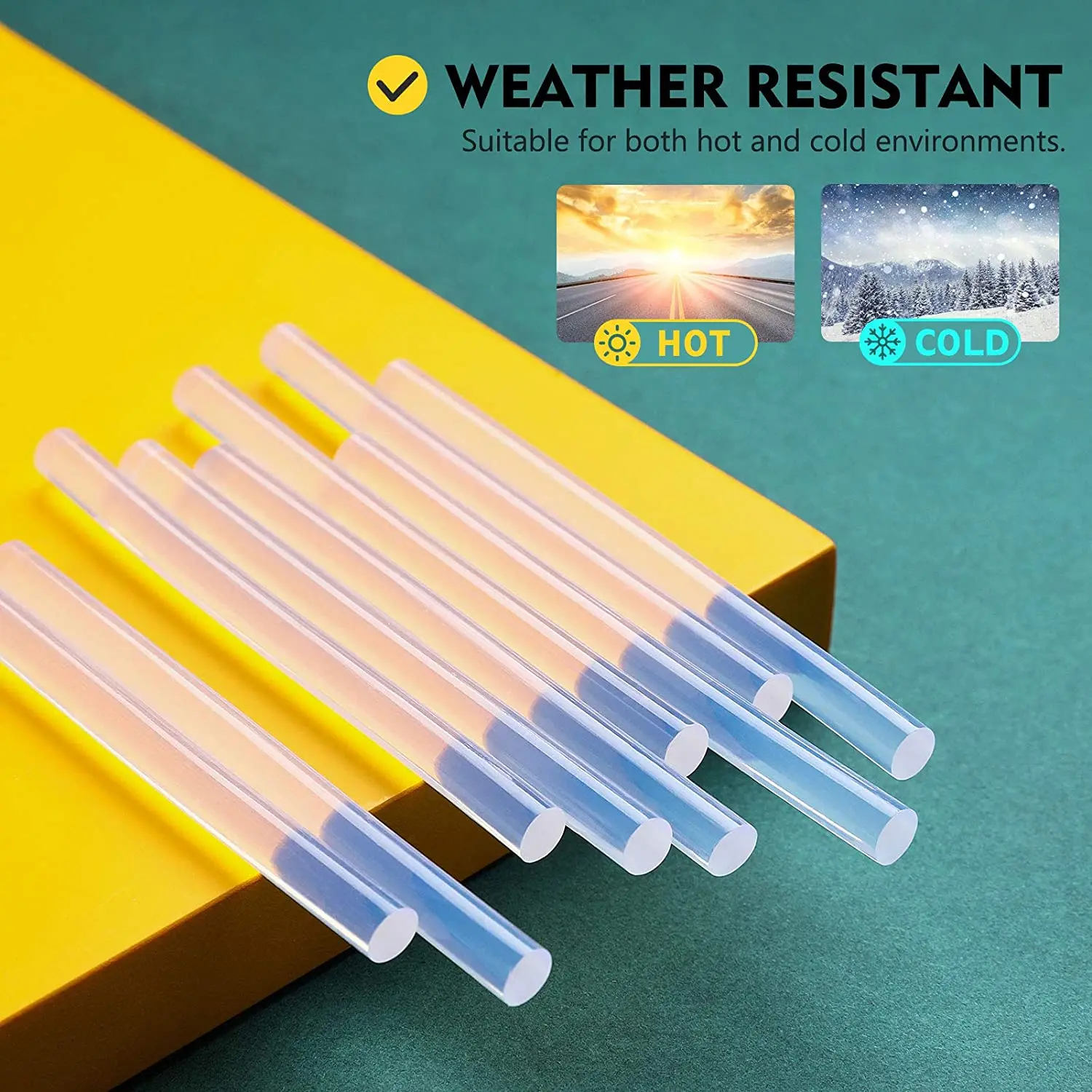 500g Hot Melt Glue Stick With a Diameter Of 7mm 11mm And a Length Of 10cm 15cm Clear Adhesive Glue Sticks for DIY Sealing Repair