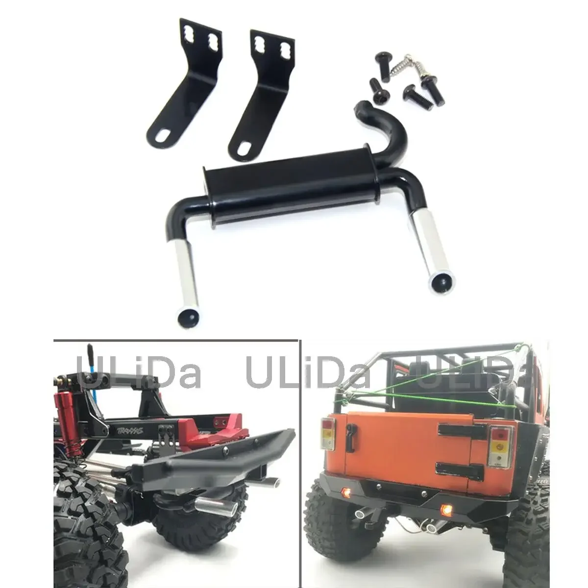 

Simulation Dual Exhaust Pipe For 1/10 TRAXXAS TRX-4 Axial SCX10 90046 RC CAR