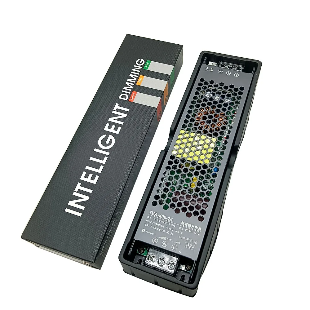 

Светодиодный источник питания постоянного тока 24 В AC200-240V200W300W400W, трансформатор затемнения Tuya Zigbee, поддерживает голосовое приложение Alexa Gooogle для управления домом
