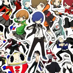 Persona Amamiya Ren Anime Sticker Yuuki Makoto Stickers Cute Q Version Laptop Phone Case Decor Student Stationery Kawaii Gift