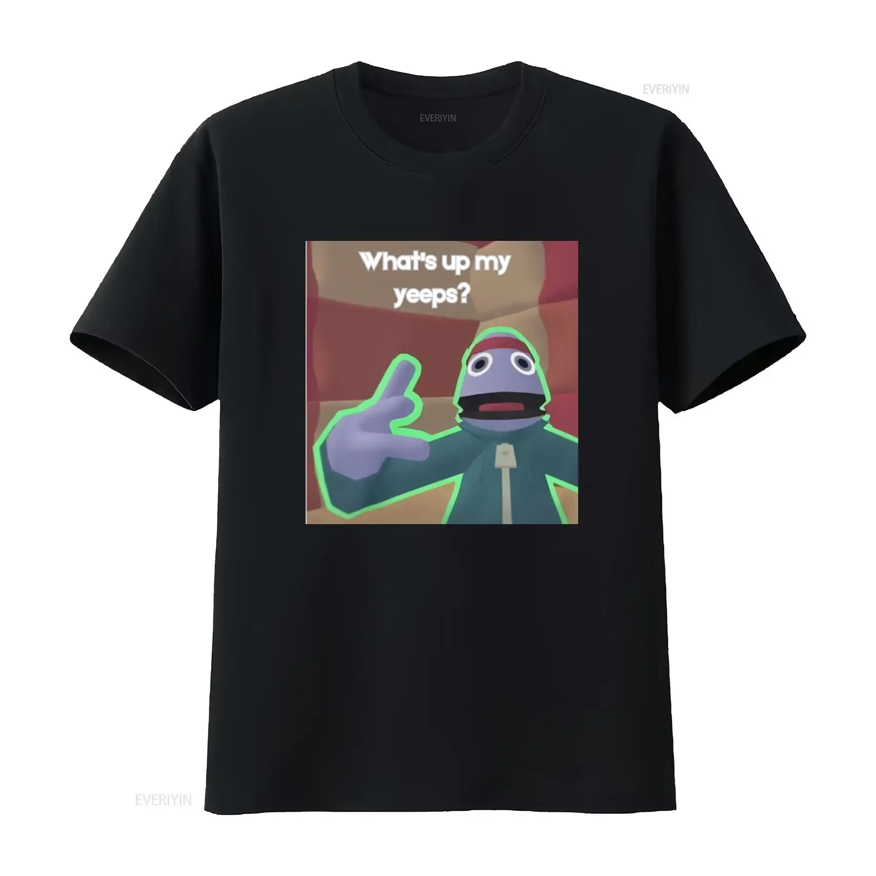 Camiseta de algodón pesado para niños Yeeps Hide and Seek What's up my con opción de personalización, estilo vintage, ligeramente transpirable, para hombre